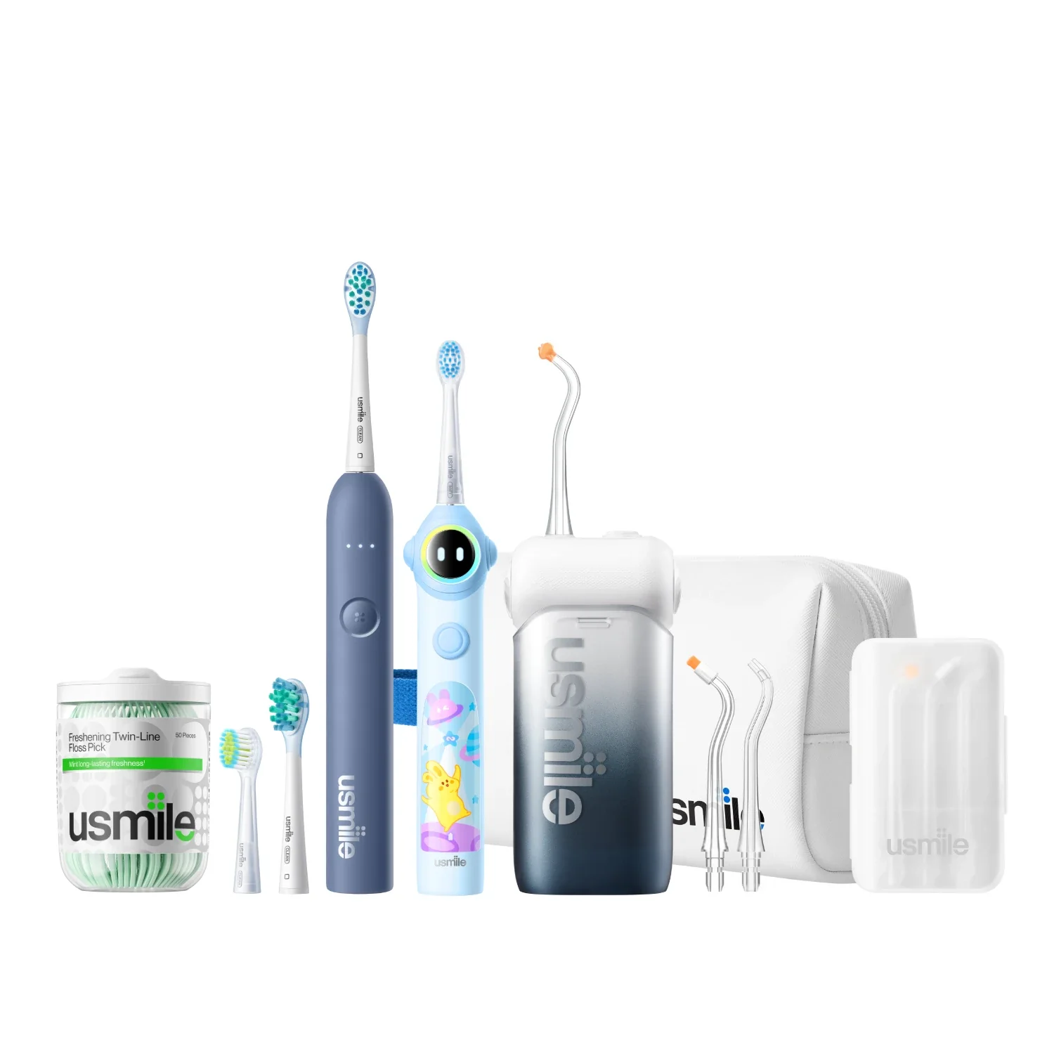 NextGen Smile Care Bundle — C10 Water Flosser x P10S Adults Electric Toothbrush x Q30 Kids Toothbrush - Image 14