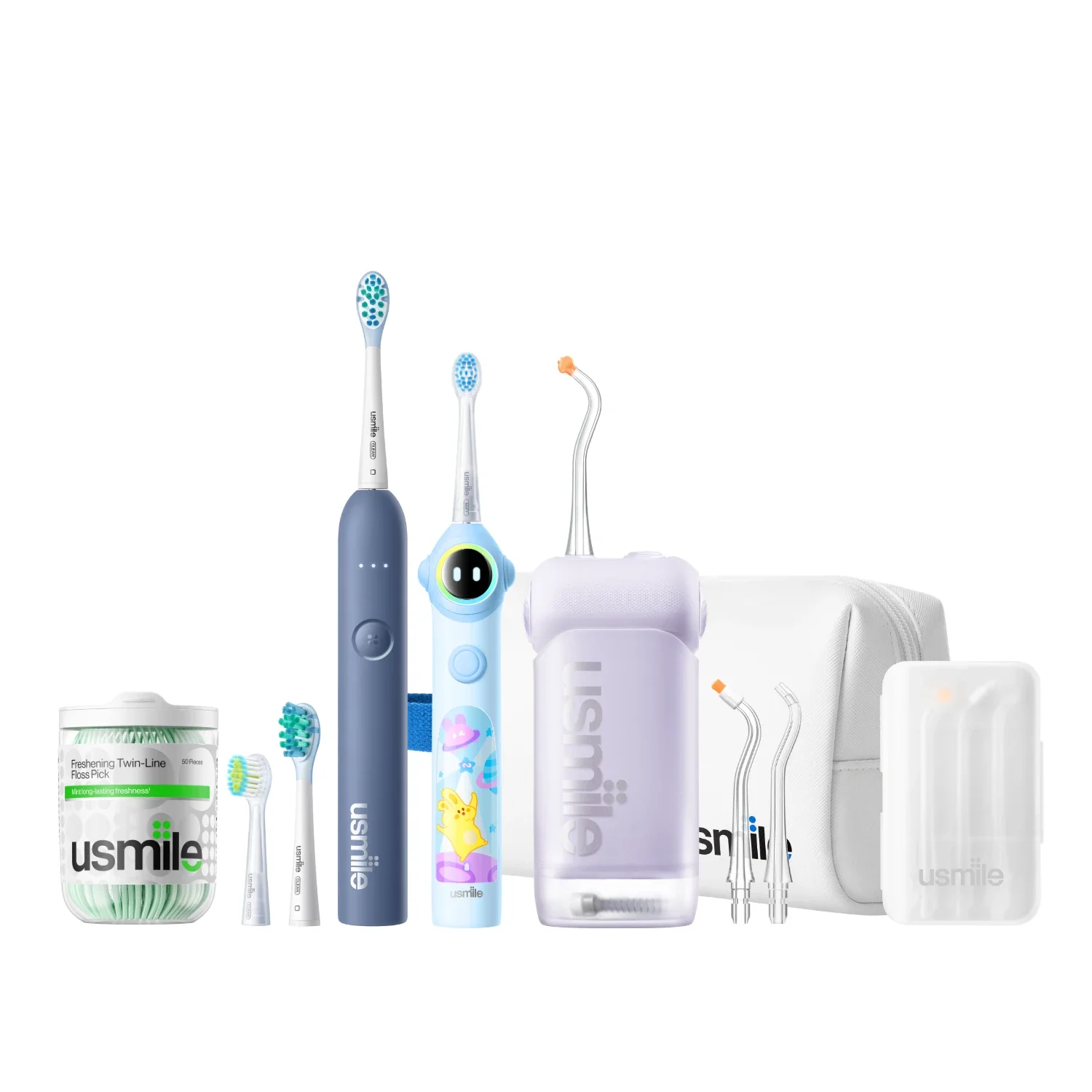 NextGen Smile Care Bundle — C10 Water Flosser x P10S Adults Electric Toothbrush x Q30 Kids Toothbrush - Image 15