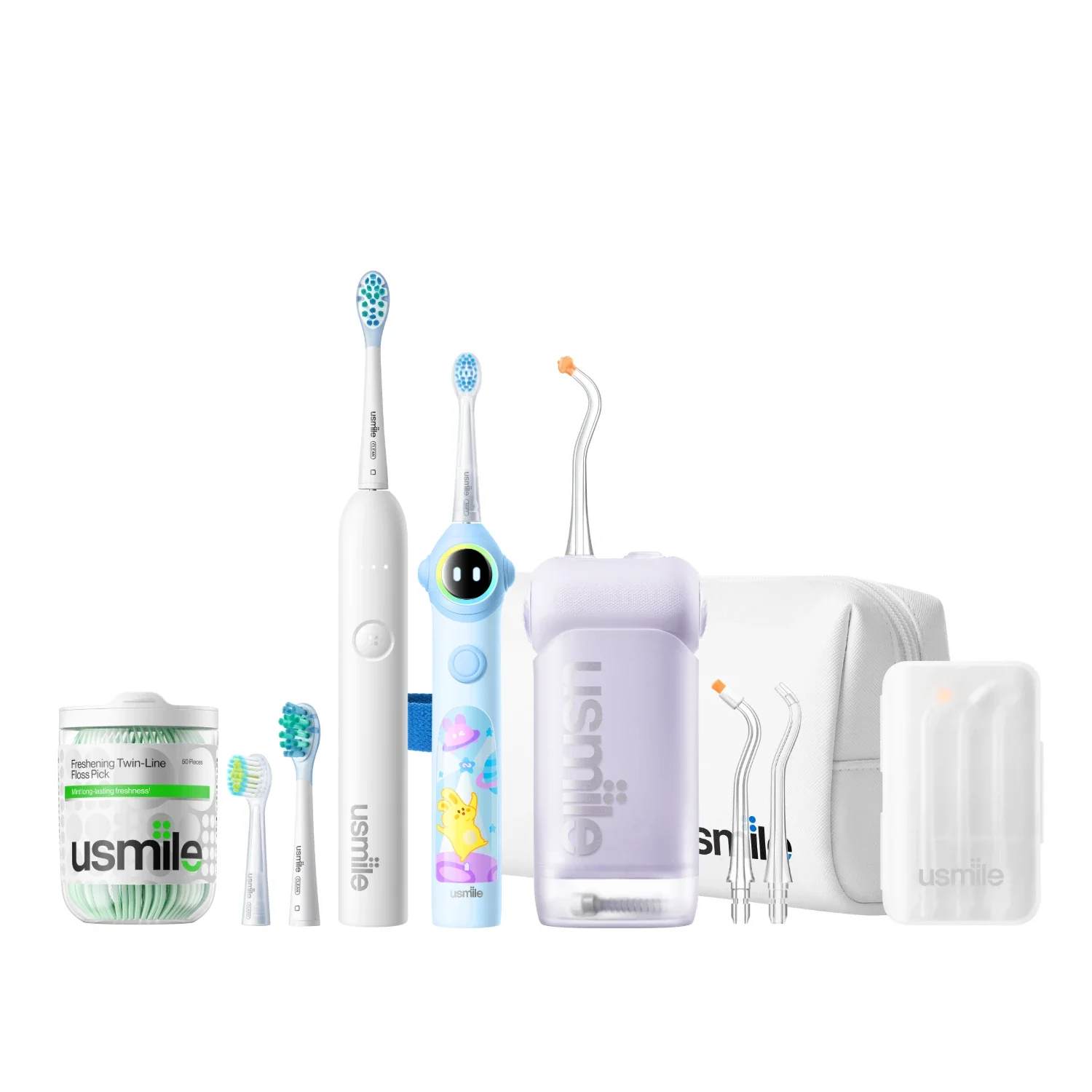 NextGen Smile Care Bundle — C10 Water Flosser x P10S Adults Electric Toothbrush x Q30 Kids Toothbrush - Image 21