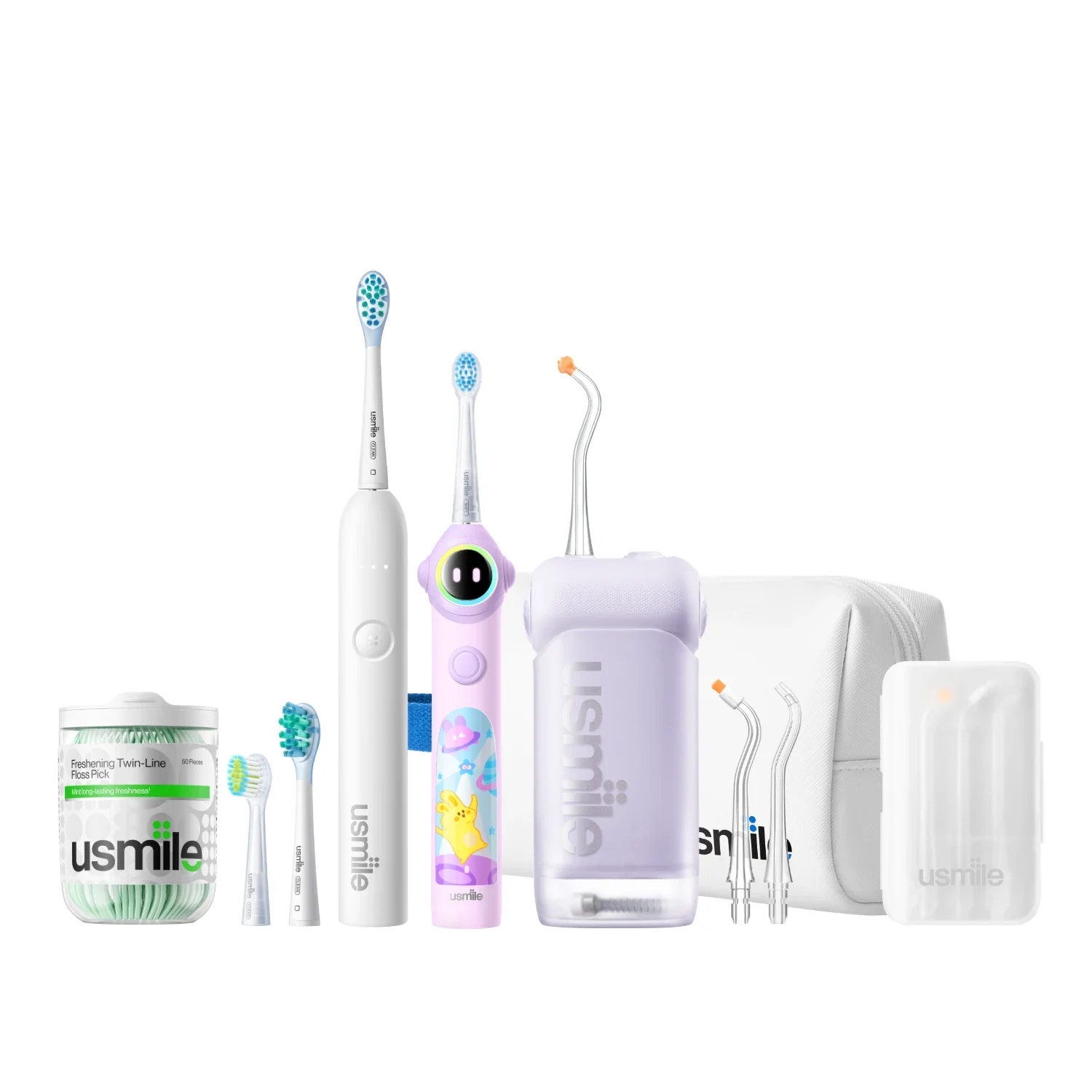 NextGen Smile Care Bundle — C10 Water Flosser x P10S Adults Electric Toothbrush x Q30 Kids Toothbrush - Image 24