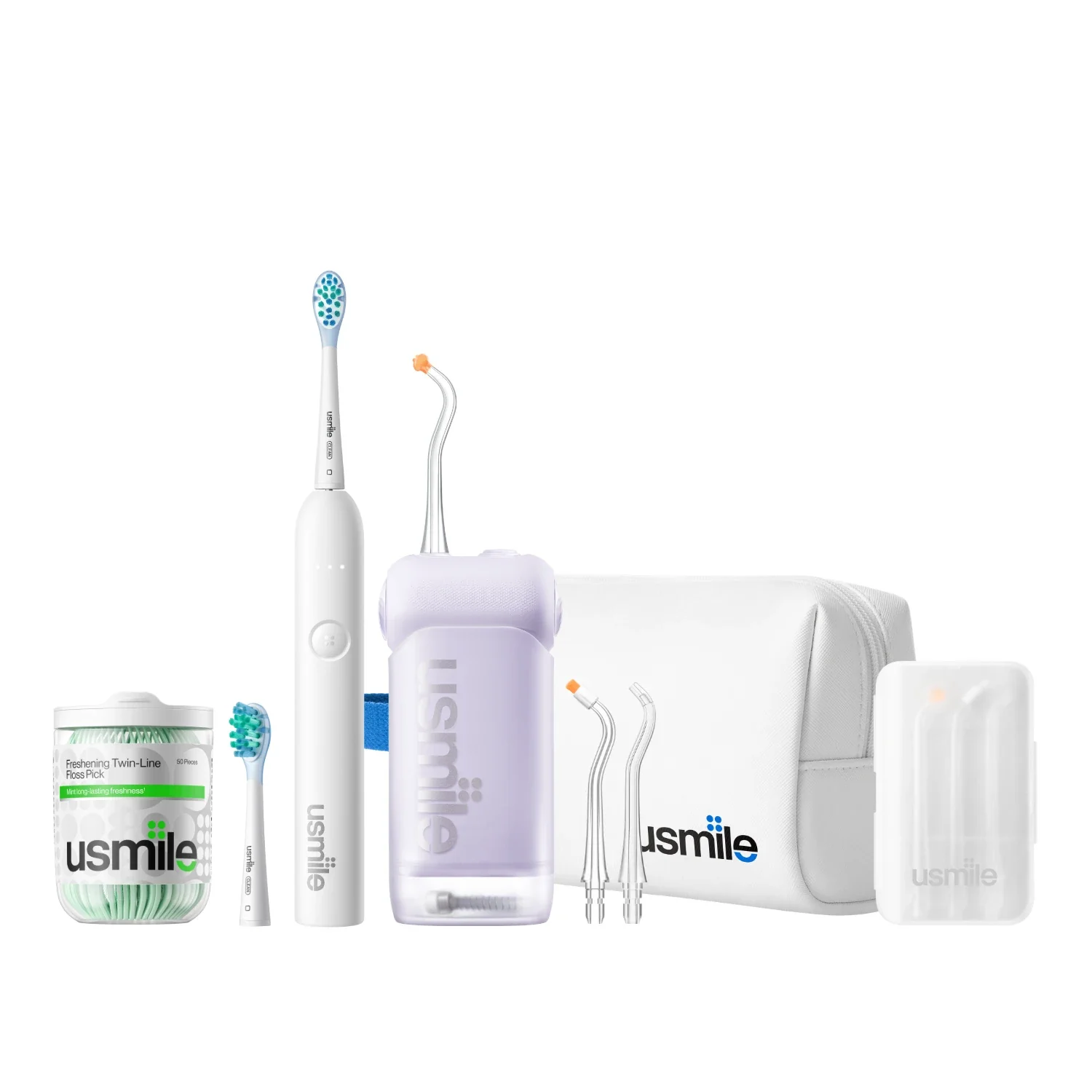 usmile C10 Water Flosser x P10 S Electric Toothbrush Travel Pack - Image 12