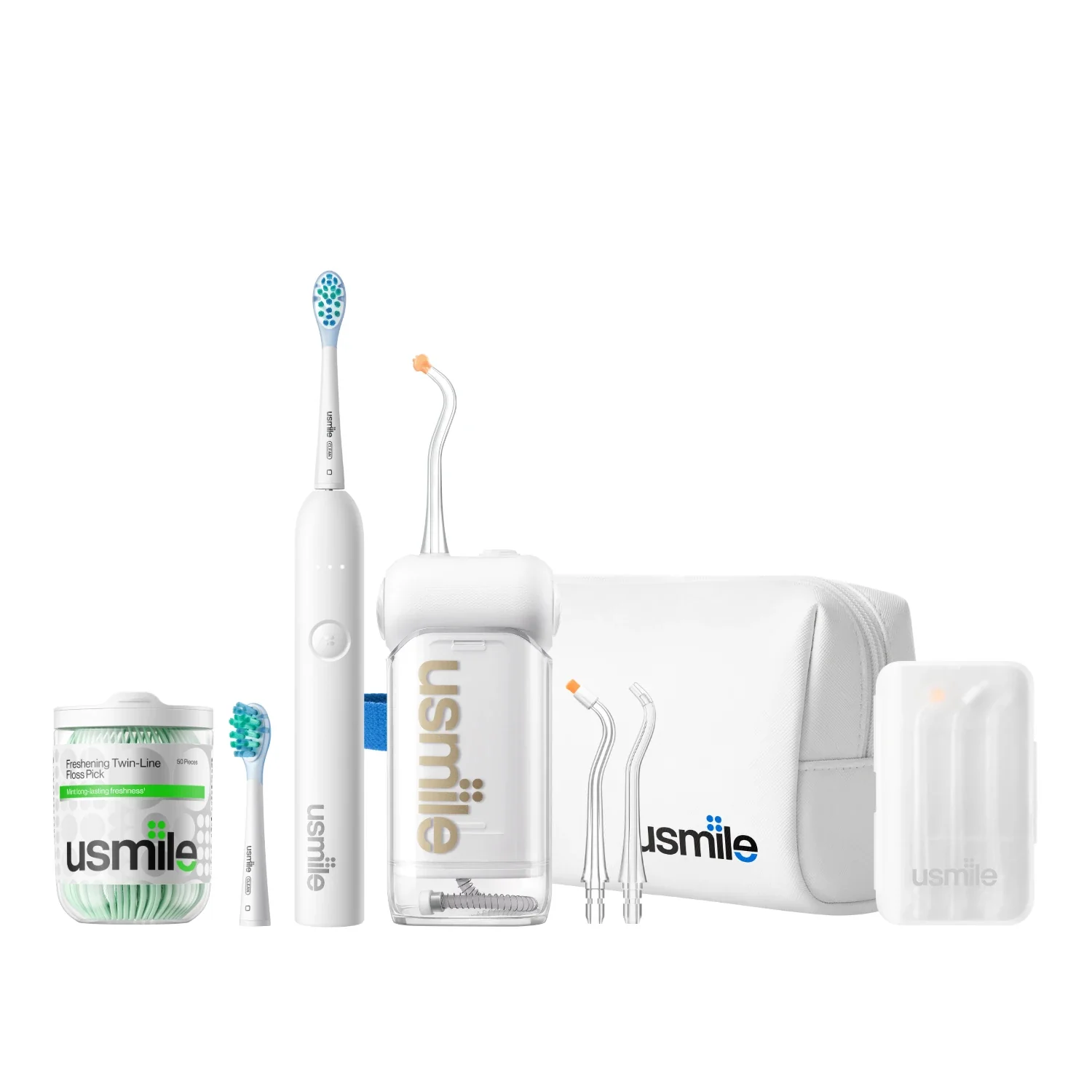 usmile C10 Water Flosser x P10 S Electric Toothbrush Travel Pack - Image 13