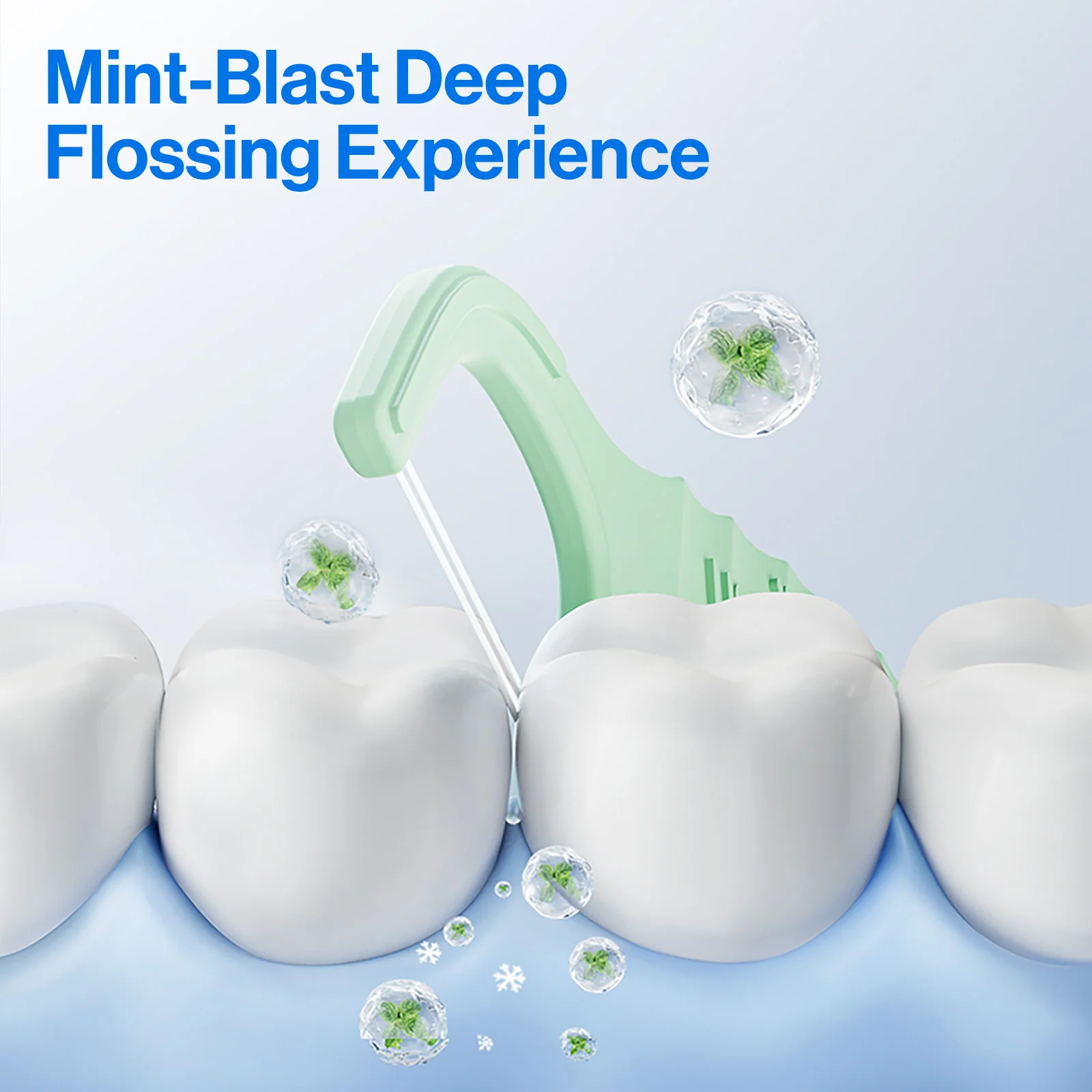 usmile Dental Floss Picks Twin-Line for Deep Cleaning - Image 3