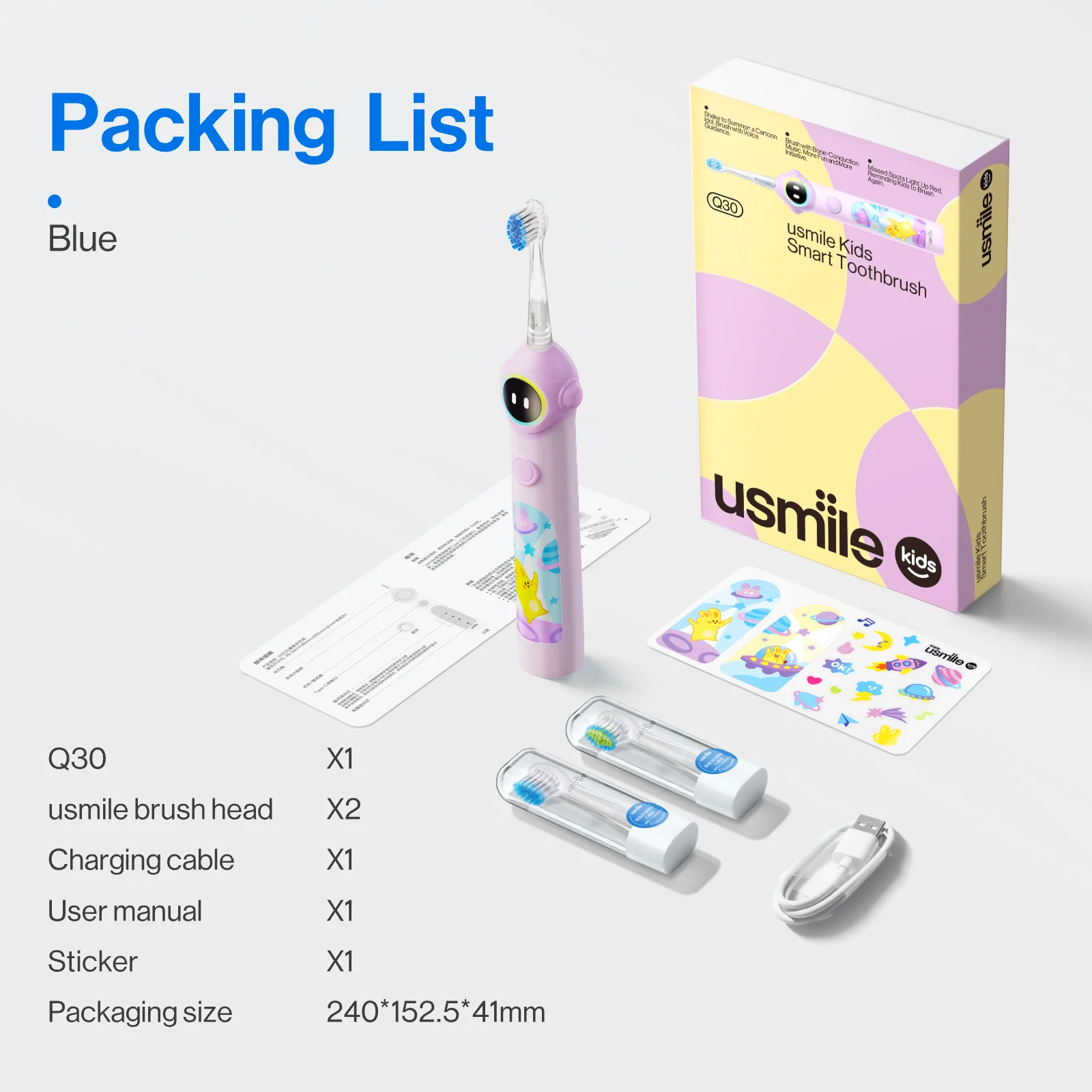 usmile Q30 Kids Electric Toothbrush - Image 17