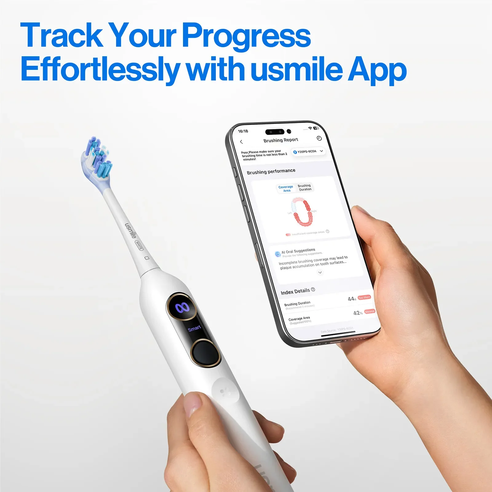 usmile Y20 PRO Upgraded AI Electric Toothbrush - Image 4