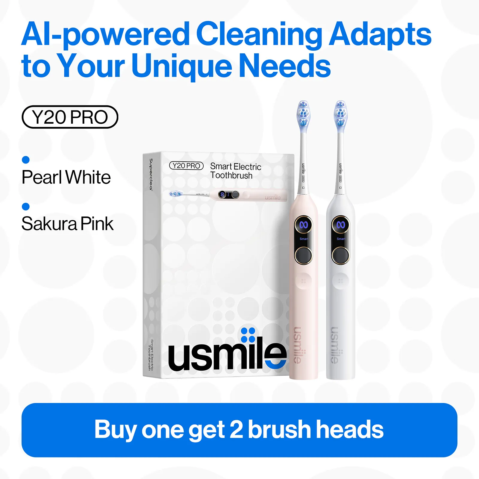 usmile Y20 PRO Upgraded AI Electric Toothbrush - Image 6