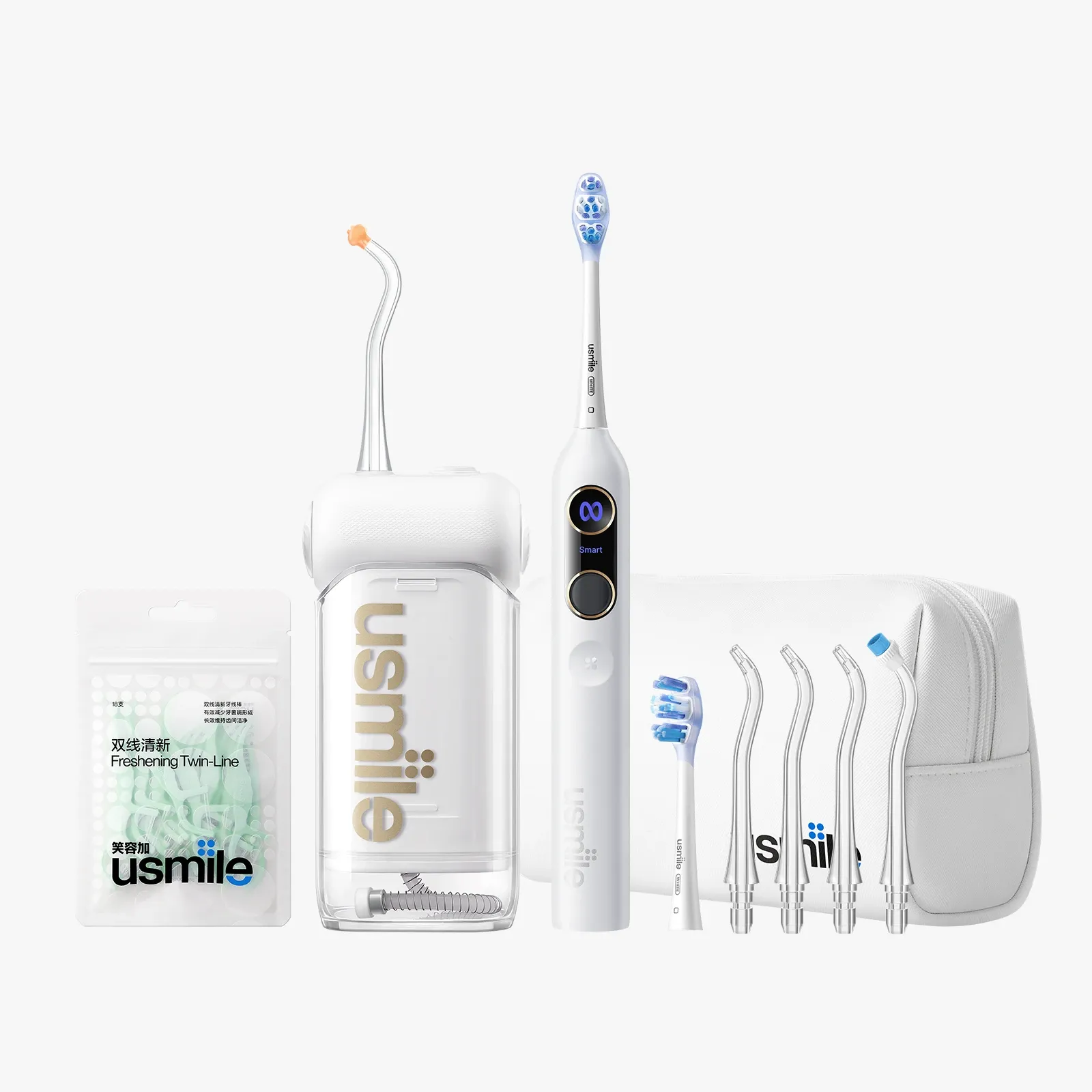 usmile Classic Travel Toiletry Bag—Y20 PRO AI Toothbrush x C10 Water Flosser - Image 10