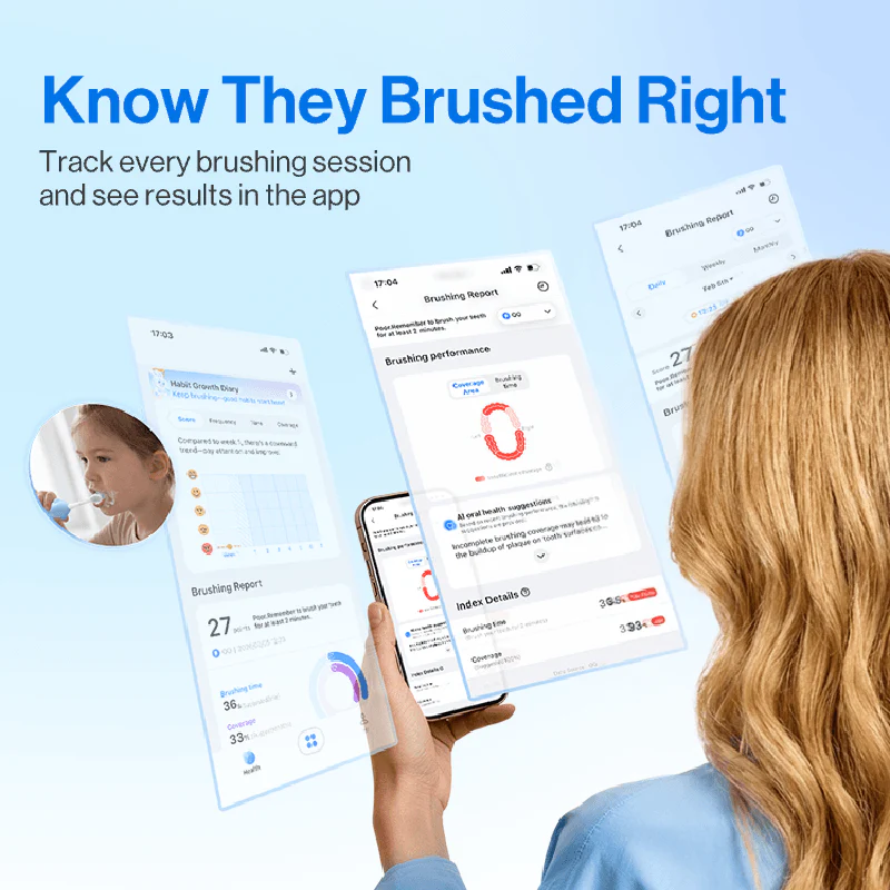 usmile Y20PRO Adults Toothbrush x Q30 Kids Toothbrush - Image 4